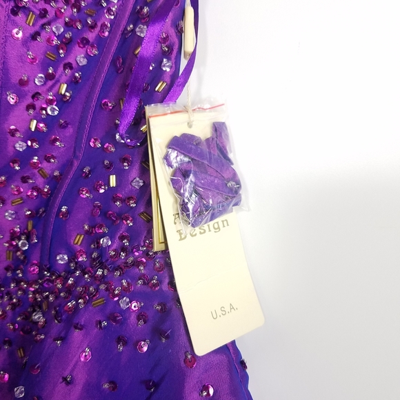 ASPEED Prom dress Strapless Sweetheart bead embellished Size XSMALL - Picture 4 of 8